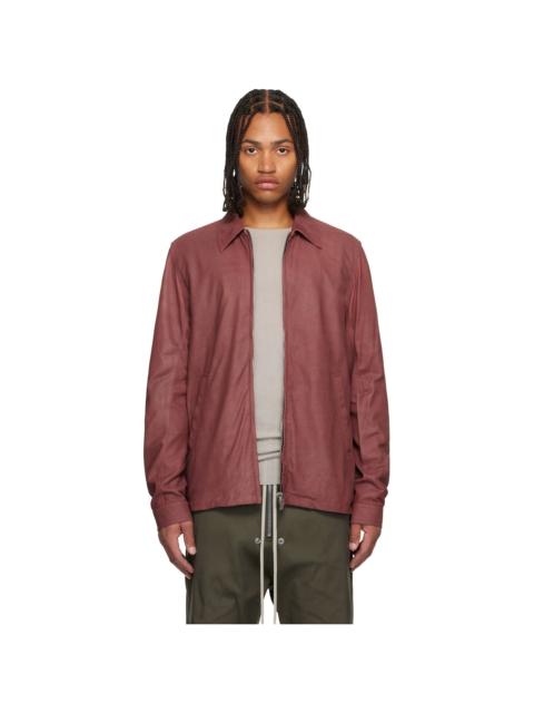 Rick Owens Pink Concordians Brad Leather Jacket