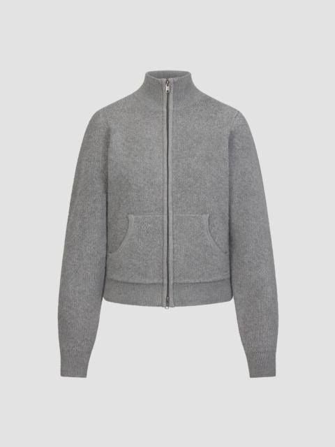 SKIMS Women's Knit Zip-Up Jacket - Dark Heather Grey