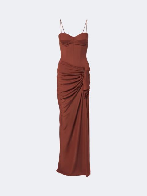 ALEX PERRY Draped corset dress