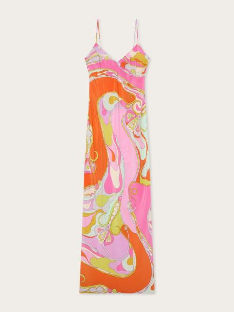 PUCCI ORCHIDEE PRINT SILK DRESS
