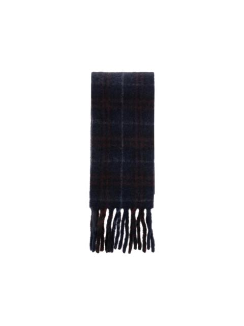 Burberry narrow-cut checkered alpaca blend scarf