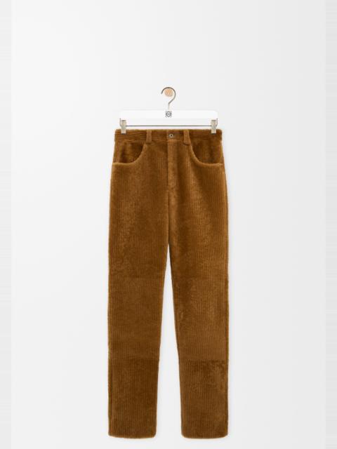 Loewe Trousers in shearling