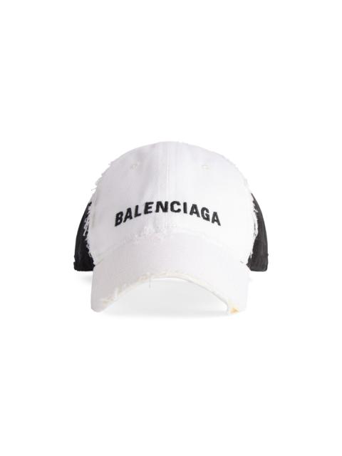 BALENCIAGA Women's Upcycled Cap - White Black