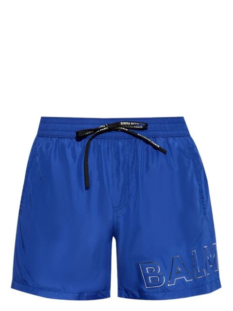 Balmain logo-print swim shorts