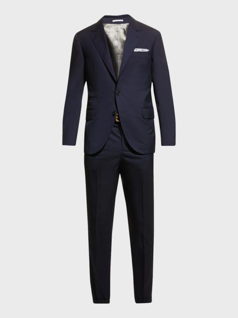 Brunello Cucinelli Men's Wool Three-Button Two-Piece Suit