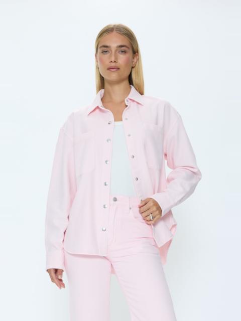 PISTOLA ELIN FLUID DENIM SHACKET - BLUSH