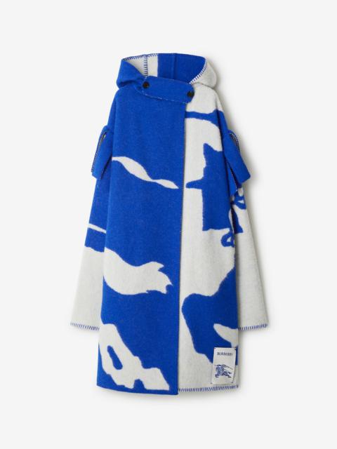 Burberry EKD Wool Blanket Cape