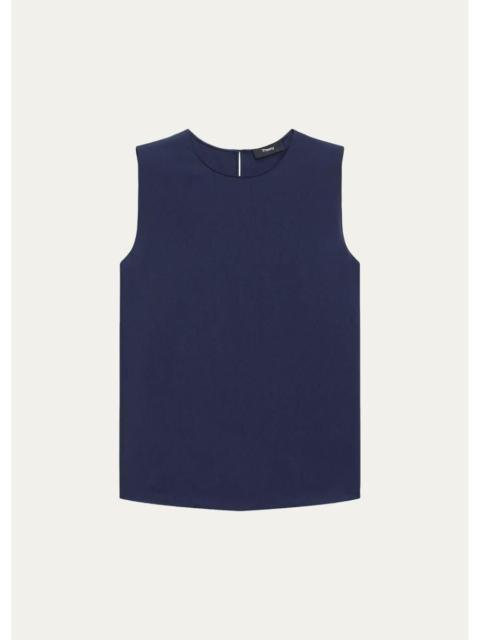 Theory Silk Straight Shell Top