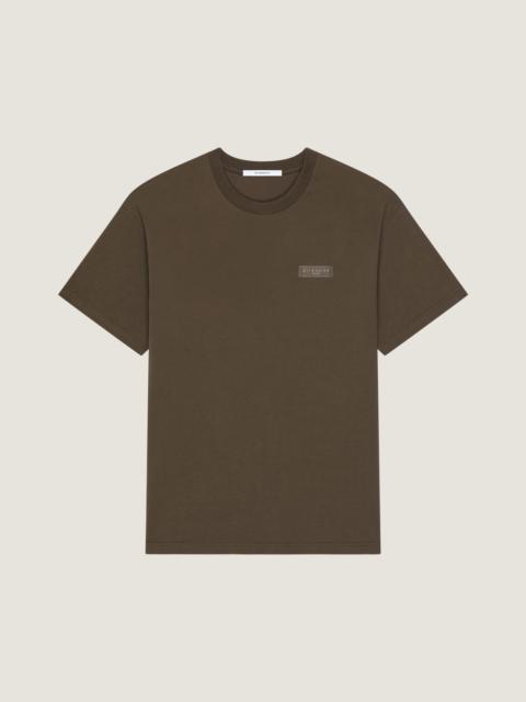 Givenchy T-SHIRT IN COTTON WITH GIVENCHY PARIS GROS GRAIN