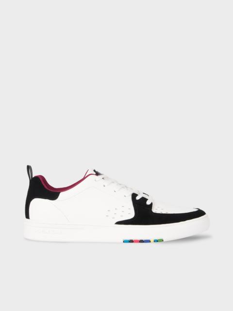 Paul Smith White and Black Panel 'Cosmo' Trainers