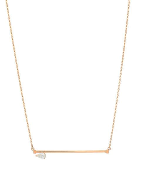 REPOSSI Serti Sur Vide 14K Rose Gold & Diamond Pendant Necklace
