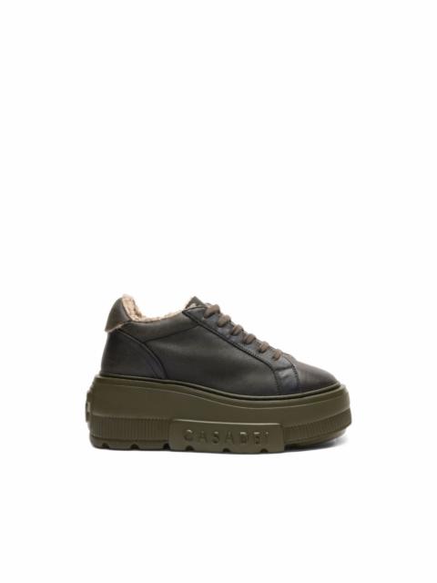 CASADEI Nexus Grays Peak faux-fur sneakers