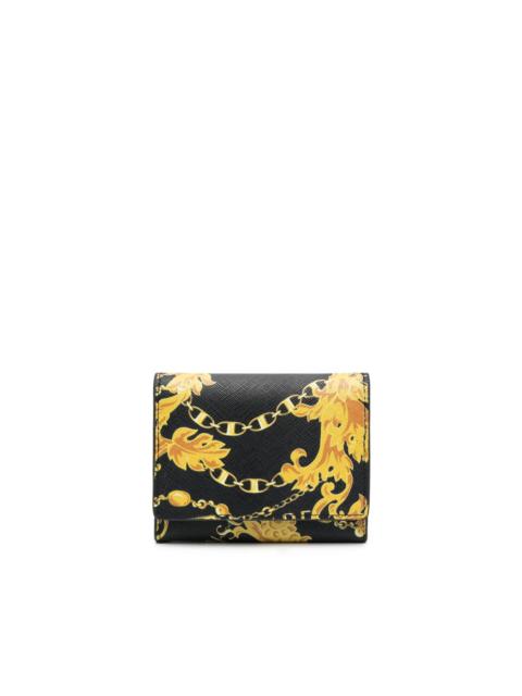 VERSACE JEANS COUTURE graphic-print leather wallet