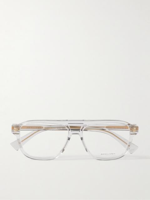 Bottega Veneta Aviator-Style Acetate Optical Glasses