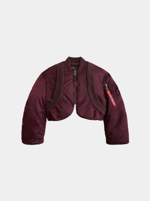 ALPHA INDUSTRIES KNIT RIB MA-1 FLIGHT JACKET WOMENS