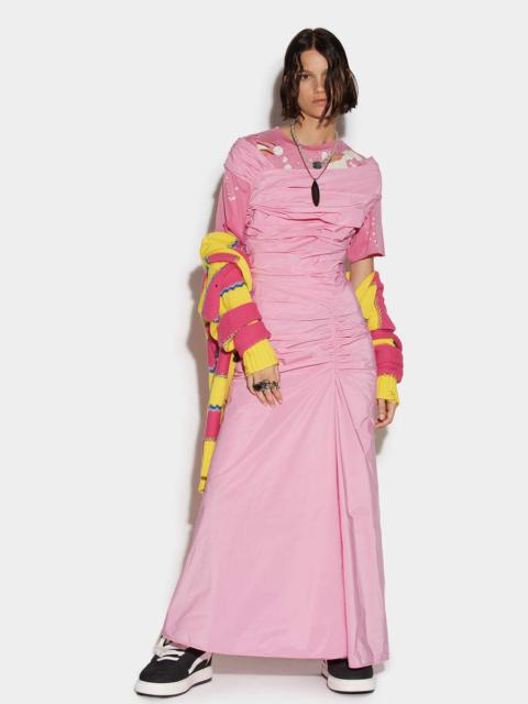 DSQUARED2 DRAPY LONG DRESS