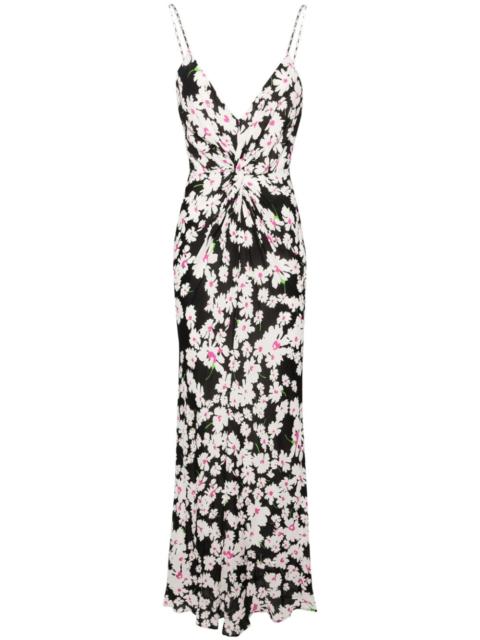 MSGM floral-print crepe maxi dress
