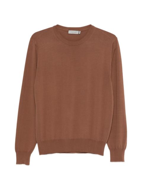 Canali crew-neck long-sleeve sweater