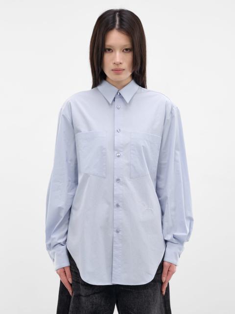 ECKHAUS LATTA Ice Blue Cotton Button-Up Shirt
