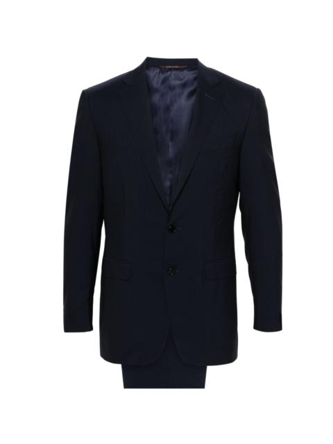 single-breasted wool suit