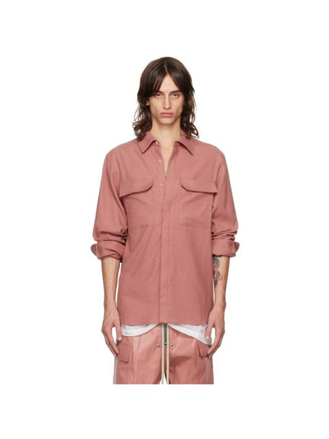 Rick Owens Pink Porterville Soft Shirt