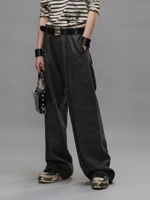 R13 EXPOSED SEAM TROUSER - DARK GREY