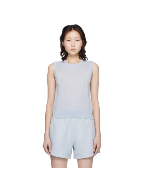 ANINE BING Blue Moni Crop Tank Top
