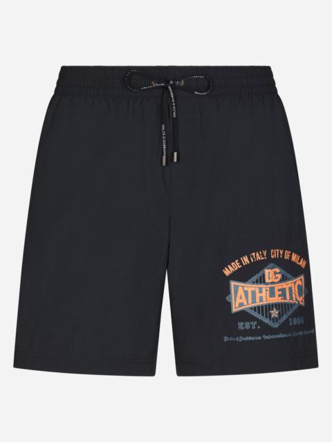 Dolce & Gabbana Mid-length printed swim trunks