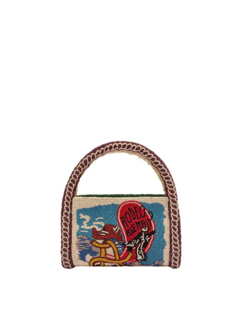 ALÉMAIS Ace Beaded Barrel Bag