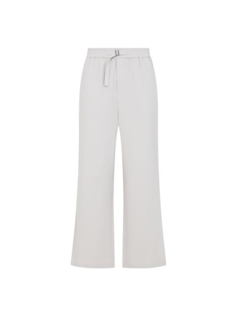 logo-plaque trousers