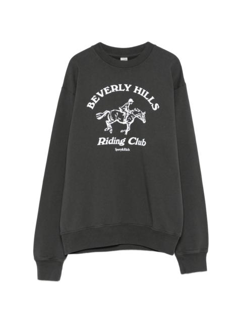 Sporty & Rich Sporty & Rich Riding Club Crew-neck Sweatshirt