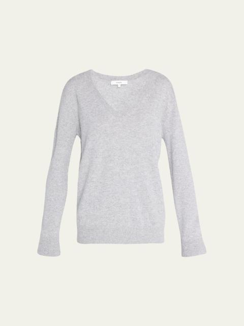 Vince Weekend V-Neck Cashmere Pullover Sweater