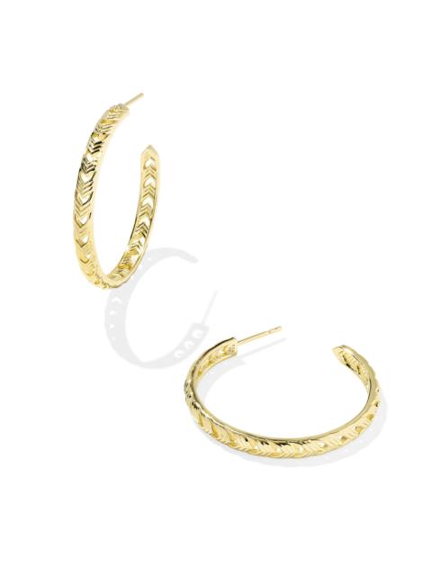 KENDRA SCOTT Miranda 18k Gold Vermeil Hoop Earrings