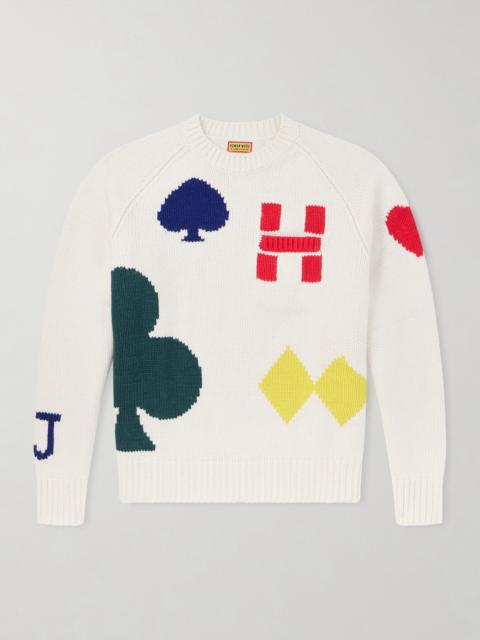 Human Made Intarsia Wool-Blend Sweater