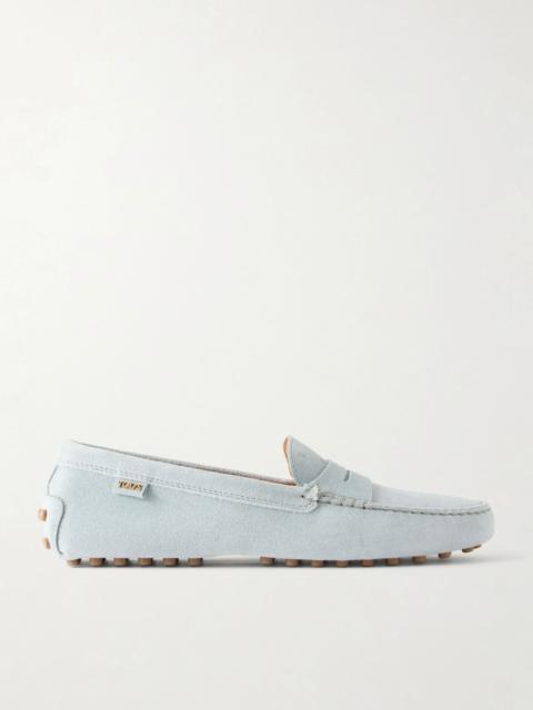 Tod's Gommino suede loafers Light blue