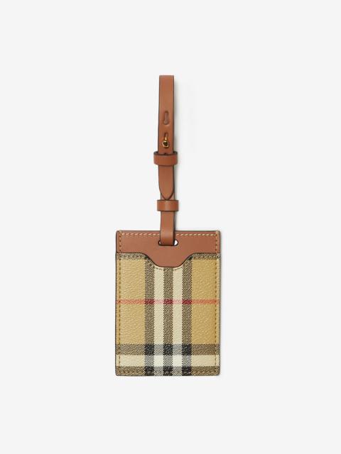 Burberry Check Luggage Tag