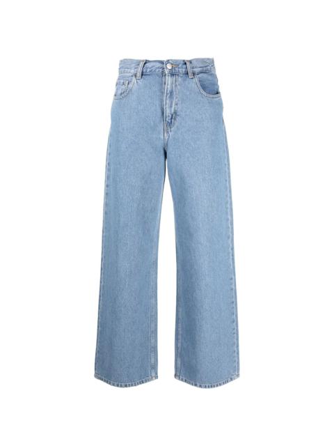 logo-patch straight-leg jeans