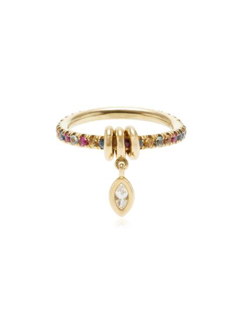 Spinelli Kilcollin Exclusive La Isla 18K Yellow Gold Pia Marquise Ring multi
