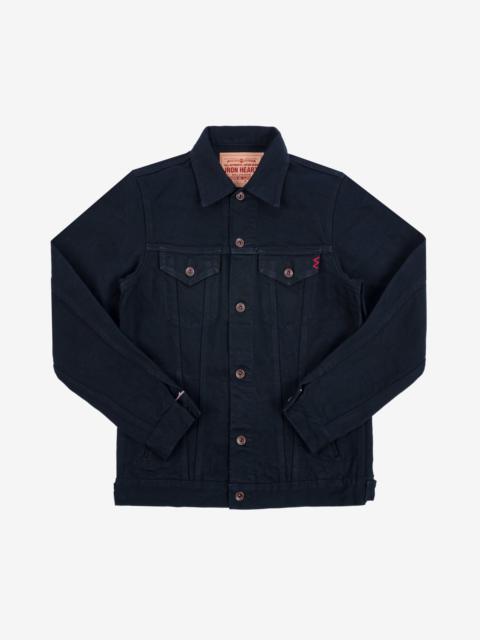 IHJ-132-BLK 14oz Selvedge Modified Type III Jacket - Superblack