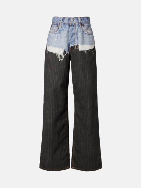 Acne Studios 1981 chalk stripe wide-leg jeans