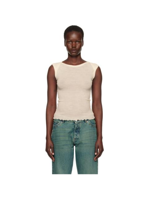 BASERANGE Beige Disc Tank Top