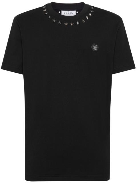 PHILIPP PLEIN logo-appliquÃ© cotton T-shirt