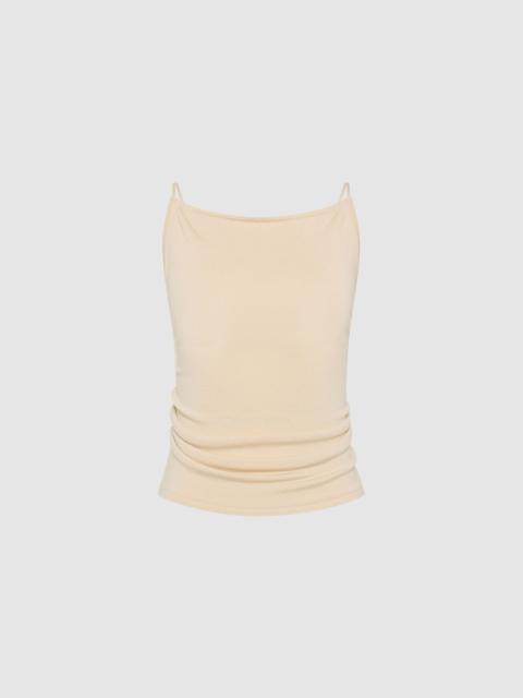 ST. AGNI Twist Back Knit Top - Shell