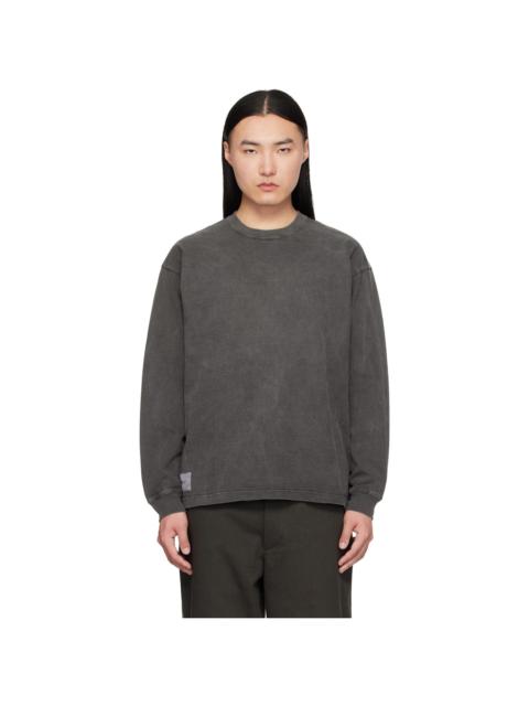 WTAPS Gray SIGN-OD Long Sleeve T-shirt