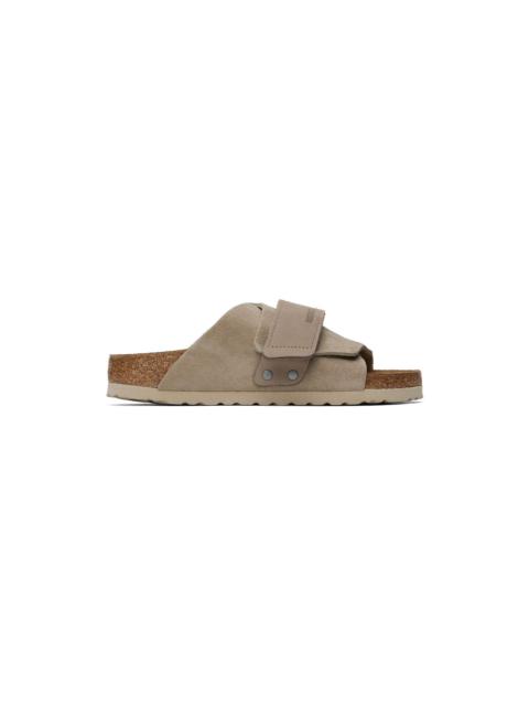BIRKENSTOCK Taupe Narrow Kyoto Sandals