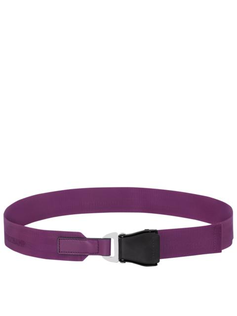 Le Pliage Xtra Ladies' belt Violet - Canvas