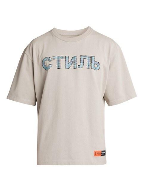 Heron Preston Crystal-Embellished T-Shirt