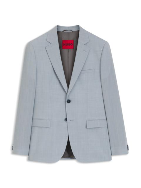 HUGO EXTRA-SLIM-FIT SUIT JACKET IN WOOL-BLEND POPLIN