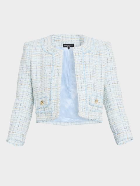 GENERATION LOVE Salvador Cropped Tweed Blazer