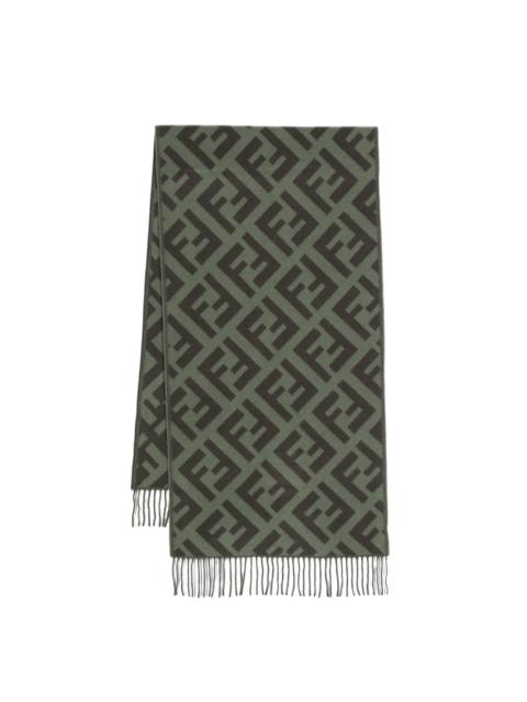 FF-motif cashmere scarf